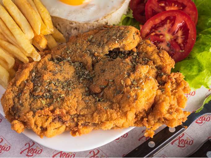 Alaminuta de frango a milanesa